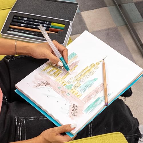 Tombow 56305 Urban Sketching Set. 8-Piece Art Set