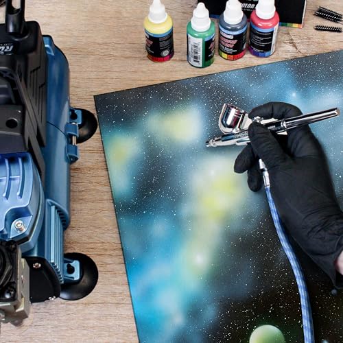 U.S. Art Supply Airbrush Paint Set - 12 Color Secondary Opaque with Reducer & Cleaner, Ready to Spray Air brush Paint, 1-Ounce Water-Based Acrylic for Painting Metal, Plastic Models, Canvas, Wood - color: 12-Color Secondary Set