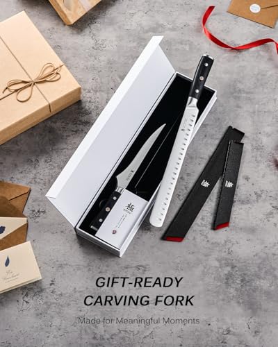 KYOKU 2pc Kitchen Knife Set - Japanese Steel Boning & Slicing Knife Set | 56-58 Hrc German 1.4116 Steel Full Tang Blades, Pakkawood Handles, Meat Fruit Vegetable Prep Carving Set With Sheaths - style: Boning Slicing 2pcs