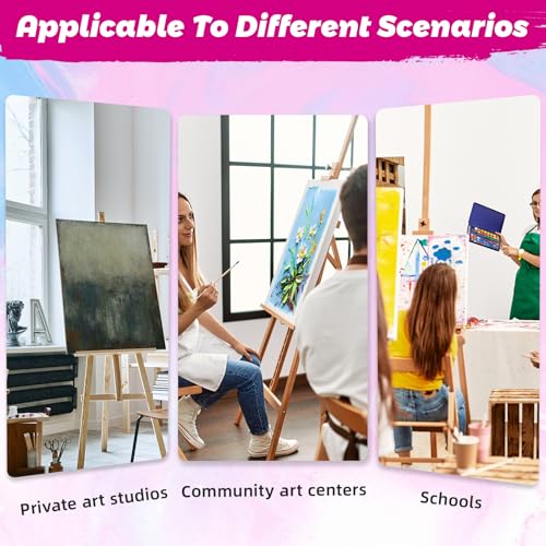 Stretched Canvas for Painting, 2Pack 24X36 Large Canvas for Painting, (280GSM) Triple Primed 2/3" Profile Cotton Professional Artist Quality Blank Canvas,Ready to Paint, Art Supplies for Acrylic, Oil - size: 2PK 24x36