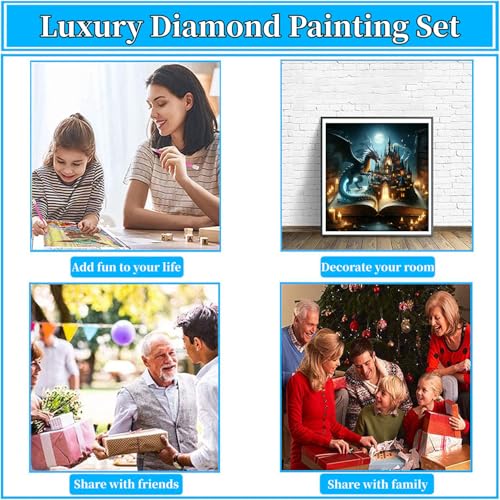 Arttoplus Dragon Diamond Art Kits for Adults Beginner 14x14 inch - color: G9363-US