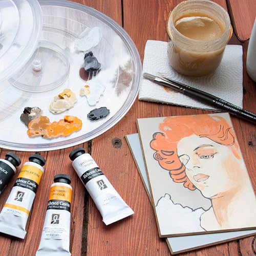 Jack Richeson & Co, Shiva Series Casein Paint Set – Portrait Set / 9 Colors, High Chroma