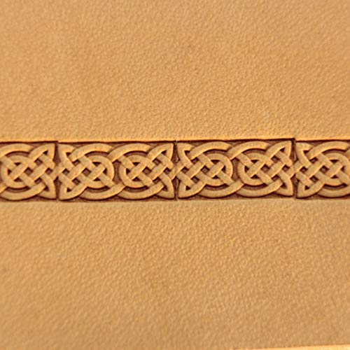 DandS ltd Leather Stamp Tool, Celtic, Professional Steel Craft Tool for Leatherworking, Embossing, Carving & Stamping Leather Projects, Belts Wallets & DIY Projects Compatible with Mallet #242 - color: Celtic 0.23" X 0.47"