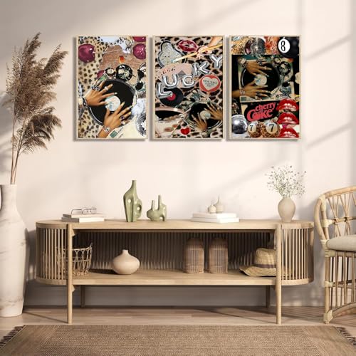 3 Pack Leopard Diamond Art Kits for Adults Diamond Painting Kit for Adults | Cute Fashion Modern 5D Diamond Dots Gem Art Crafts with Tools, Round Full Drill Crafts for Home Wall Decor-12X16in - color: DP03176, size: Round diamond painting