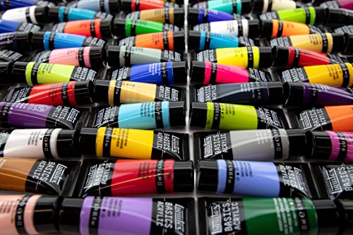 Liquitex BASICS Acrylic Paint Set, 72 x 22ml (0.74-oz) Tubes - size: 22 ml tubes, style: 72 x 22ml (0.74-oz)
