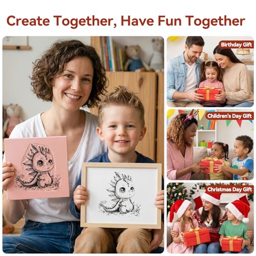 WAYCOM Linocut Kit for Beginners - 4x6 Soft Rubber Carving Block with Linoleum Cutter, Hobby Knife, Ink Pad & Pencil - Stamp Making & Block Printing Starter Set, DIY Craft Gift for Adults & Teens - color: Pale Pink-1 Rubber Block