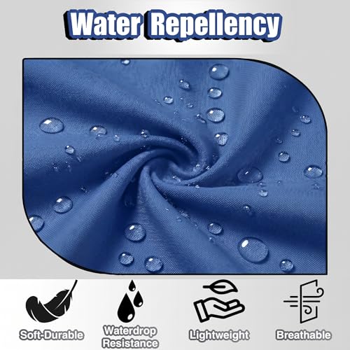 TOSHE Waist Apron 3 Pockets Waterdrop Resistant Cotton Server,Chef,Waitress - color: Navy Blue