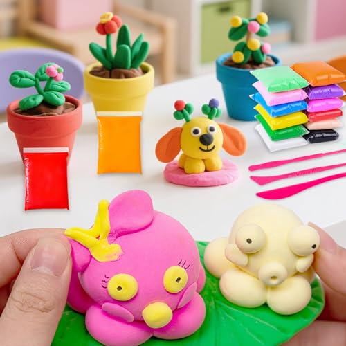 Air Dry Clay, 108 Packs Colored Foam Clay, Molding Clay, Crafting Clay, Moldable Foam Clay Super Light Weight Air Dry Clay Perfect Clay for Arts Crafts - color: 36 Colors-108 Packs