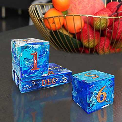 2 Pcs Homemade Calendar Silicone Molds for Resin Casting Perpetual Calendar Resin Molds Desk Calendar Epoxy Molds for DIY Resin Crafts Home Wall Decor,for Teachers, Farmhouse Office Birthday Present
