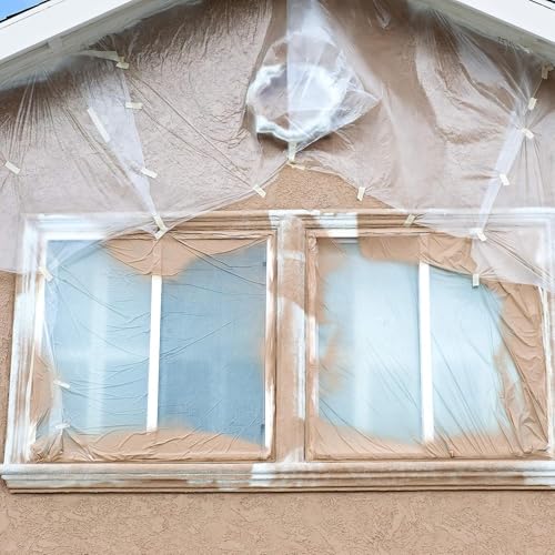 Aluf Plastics Sheeting UV Protection - 20' x 100', 6 MIL Heavy Duty Gauge - Clear Vapor and Moisture Barrier Sheet Tarp/Drop Cloth for Greenhouses, Painting, Furniture Covers, Carpet Cover, Floor - color: Clear, style: 20ft x 100ft UV Sheeting, 6 Mil, 1 C