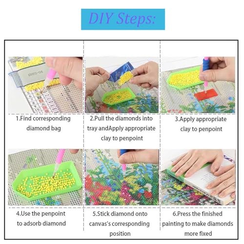 Mosaflare 5D Hummingbird Diamond Painting Kits for Adults 12x16 Inch - color: KM580-1