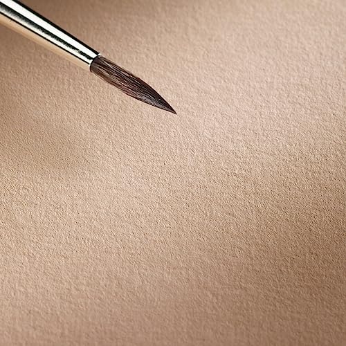 Toned Watercolour 200g/m² Beige, Square Watercolor Notebook, Size 14x14cm, 30 fls (Pack of 2) - size: 14X14 (Pack of 2)