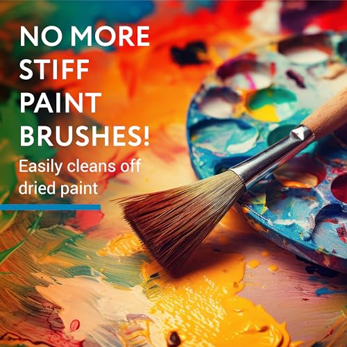 IMPRESA Oil Paint Brush Cleaner - Acrylic Paint Cleaner & Brush Restorer - Odorless Water-Based Formula - 32 Fl Oz