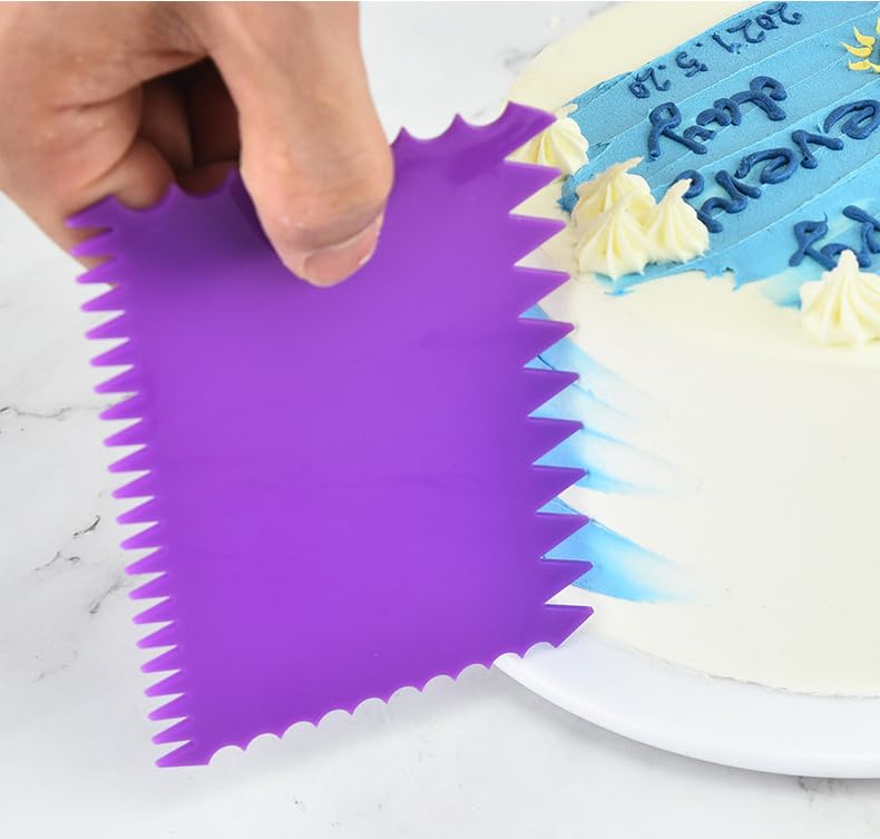 LRONG 6PCS Pottery Tools Plastic Clay Scraper Set Scraping Handle Carved Soft Clay Sculpture Knife Industrial Clay Scraper Sculpture Tool (Purple) - color: Purple