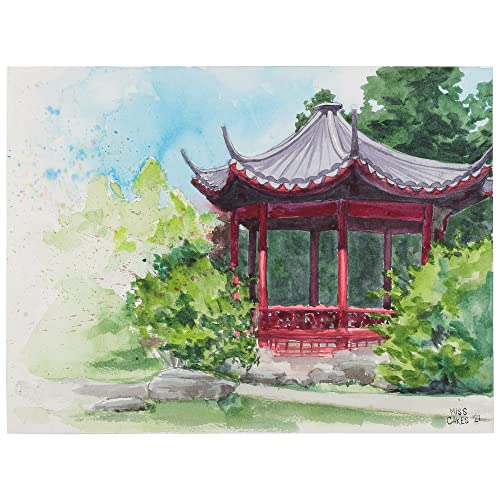 Marie's Masters Quality Watercolor Paint - Alizarin Crimson, 9 mL - Concentrated Color, Pure Pigments, High Lightfastness Ratings - color: Alizarin Crimson