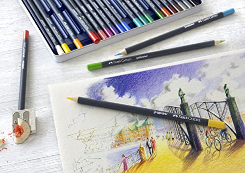 Faber-Castell Creative Studio Goldfaber Wood Cased Color Pencils - Tin of 12 Colors - size: 12 Count (Pack of 1)