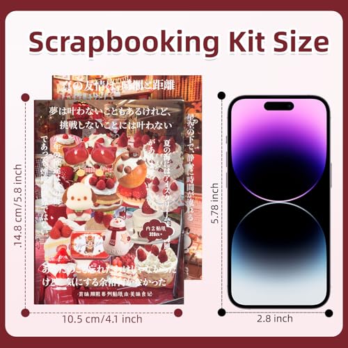 Japanese Food Style Sticker Scrapbooking Supplies for Junk Journal, 40 Sheets Stickers TZ013003 - color: Food Style