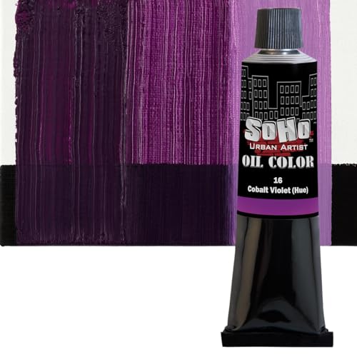Soho Urban Artist Oil Paint - 2 Pack, Cobalt Violet Hue 2 Pack - 170 ml Tube - Best Valued Oil Colors for Painting with Excellent Pigment Load - color: Cobalt Violet Hue
