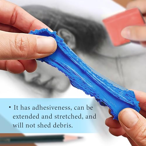 Smilo Kneaded Erasers for Artists, 8-Pack, Colorful - color: 4 Colors-2
