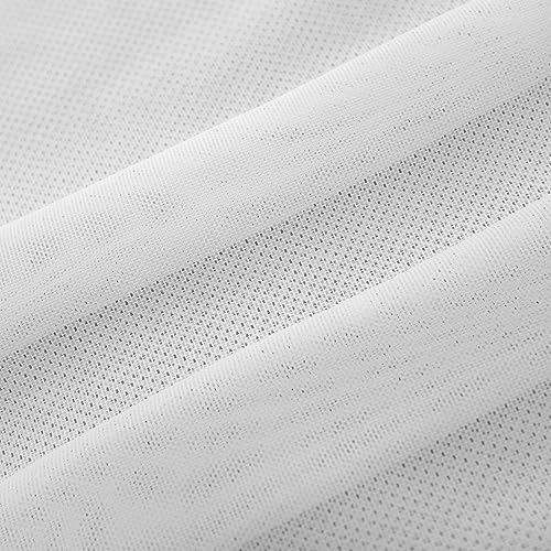 4-Way Stretch Mesh Fabric 60 Inch 5 Yard Lightweight Sheer Mesh(Off-White) - color: Off-white, size: 5 Yards