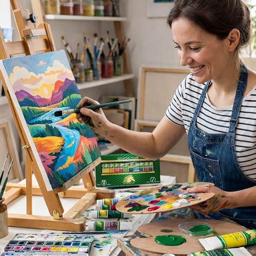 MyArtscape Gouache Paint Set - 12 x 12ml Artist Gouache Paints