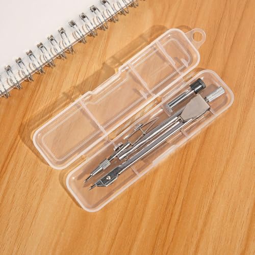 Protractor and Compass Set, Compass Protractor Set, Protractor, Compass for Geometry, Math Compass, Compass School, Math Compass and Protractor, Geometry Tools Set, Geometry Set (Silver)