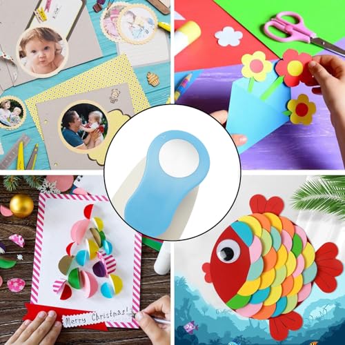 1.18 Inch(30mm) Circle Punch Circular Cutter Tool Circle Hole Punch Handmade Paper Craft Lever Punches for DIY Handmade Crafting Scrapbooking,Cardstock,Greeting Cards Arts Fun Projects - color: Circle-30mm
