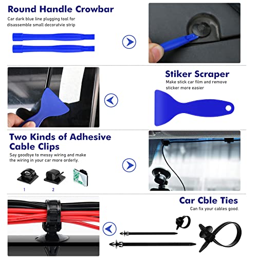 JNLK 352pcs Trim Removal Tool, Pry Tool, Door Panel Removal Tool Kit, Clip Tool, Fasteners Removal Tool with Car Retainer Body Clips Set, Blue - color: Blue