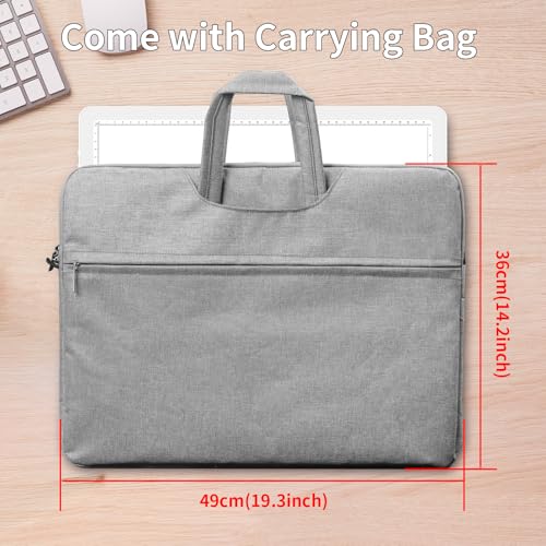 Phylosal Rechargeable A3 Light Pad with Carry Bag, Ultra-Thin Magnetic Tracing Light Box for Drawing, Diamond Art Painting Light Board with Side Button, Super Bright Light Table for Sketching (White) - color: White, size: A3 with Handbag