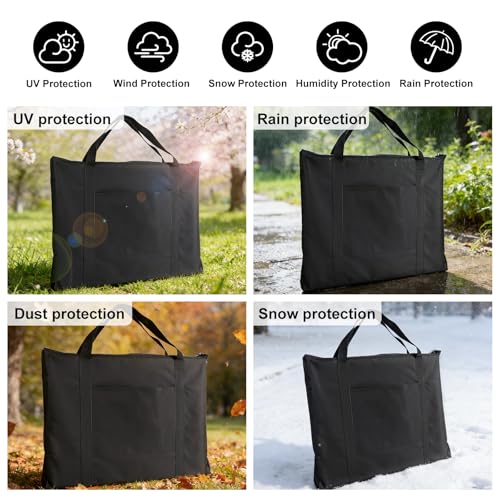 Ostlttyn Art Portfolio Case, Waterproof 24x36 Inch Large Art Portfolio Bag with Shoulder Strap for Artwork, Poster, Sketching, and Drawing, Black - size: 24 x 36 inches