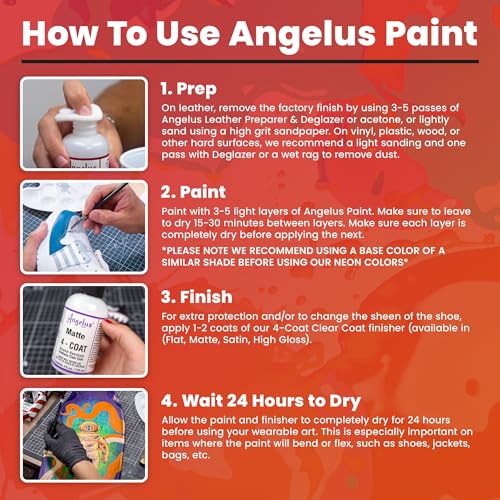 Angelus Acrylic Leather Paint 1 oz Cream - color: Cream, size: 1 Fl Oz (Pack of 1)