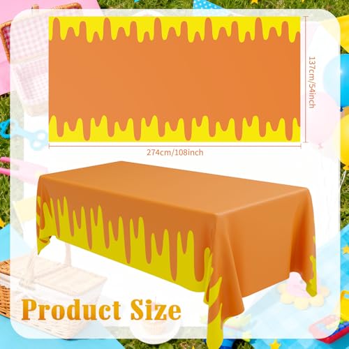 6 Pcs Art Party Decorations Art Paint Tablecloths 54 x 108 Inch Waterproof Rectangle Table Cover Disposable Table Cloth for Birthday Party Supplies (Mixed Colors) - color: Mixed Colors