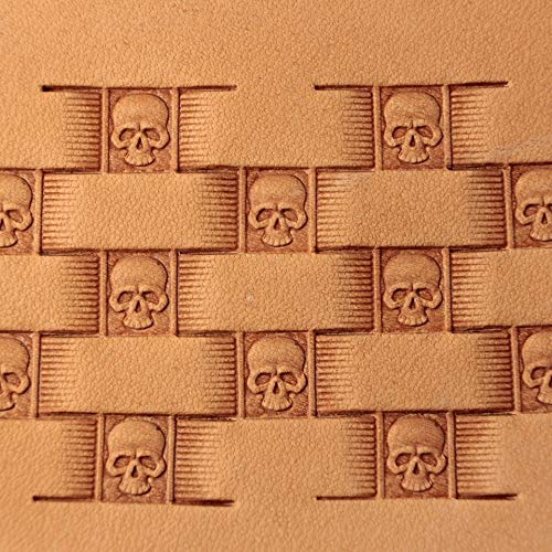 DandS ltd Leather Stamp Tool, Skull, Professional Steel Craft Tool for Leatherworking, Embossing, Carving & Stamping Leather Projects, Belts Wallets & DIY Projects Compatible with Mallet #281 - color: Skull Face 0.28 x 63"