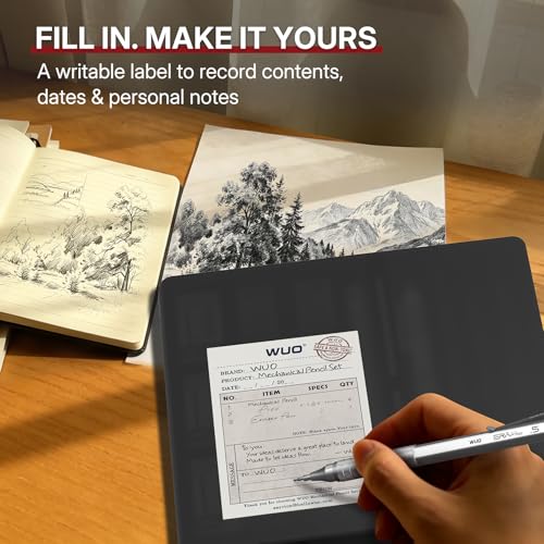 WUO Mechanical Pencil Set, 4 Pack 0.5mm & 0.7mm Metal Drafting Pencils | Mechanical pencils with 480 HB leads, eraser pen, 4B erasers, case for technical drawing, sketching, writing & school - color: Silver+Grey