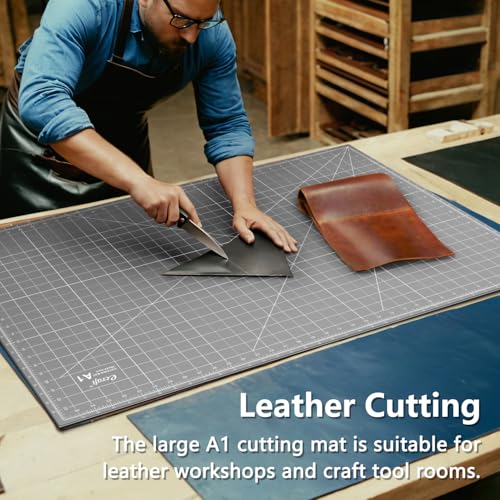 Large Self Healing Cutting Mat: 24" x 36" Double Sided 5-Ply Hobby Mat, A1 Rotary Cutting Sewing Mat for Crafts, Fabric,Sewing,Quilting,Scrapbooking,Projects,Grey/Black - color: Grey/Black, size: 36"L x 24"W