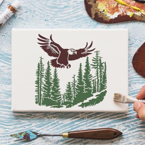 Wood Burning Stencils for Painting 12" Eagle Stencil - style: Eagle