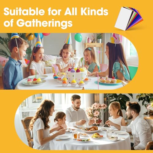 Niuara White Plastic Table Cloth Disposable, 4 Pack, 84 in | Round, Table Covers, Holiday Parties, Gatherings - color: White, size: 84" Round - 4 Packs