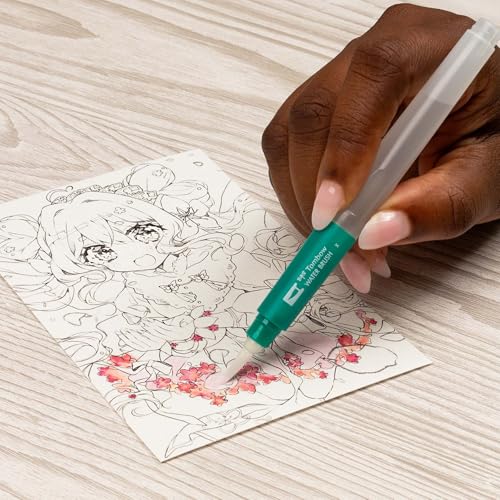 Tombow 72560 Dual Brush Pen Art Markers, Manga Illustration, Flower 6-Pack
