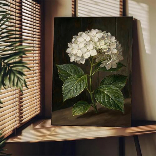 Hydrangea Diamond Art Kits for Adults Round Diamond Painting 12x16 Inch - color: DD142