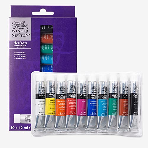 Winsor & Newton Artisan Water Mixable Oil Color Paint, 0.4-oz (12xml) Tubes, Set of 10 - style: Tube Set 10 x 0.4-oz