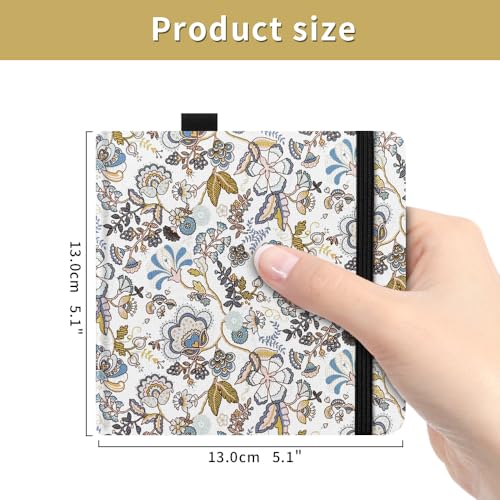 5x5 Watercolor Sketchbook,Mixed Media Pad,Travel Portable Drawing Journal - color: Grey Flower