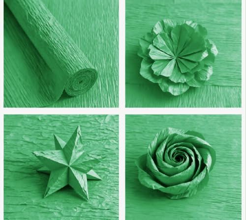 Crepe Paper Roll 8.2ft Long 17 Inch Wide for Wedding Ceremony Various Large Festivals Decoration (19-Mint Green) - color: 19-Mint Green