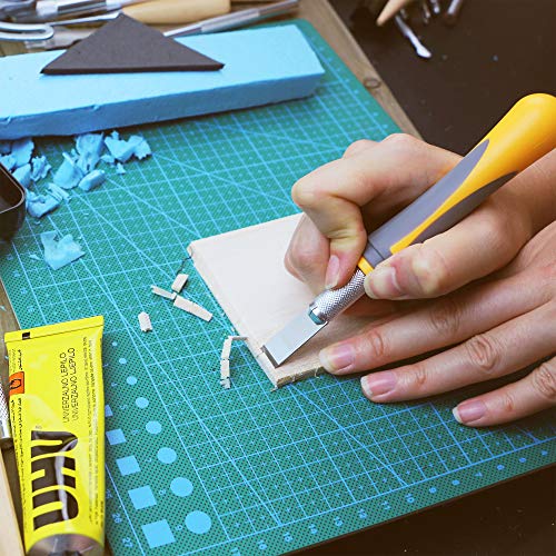 MulWark Exacto Knife Set | Craft Knife Kit | 16pc Precision Craft Hobby Kit with Razor Sharp Knives for Wood, Crafting, Leather, Scrapbooking & Modeling - style: 16-Piece Precision Hobby Knife Set
