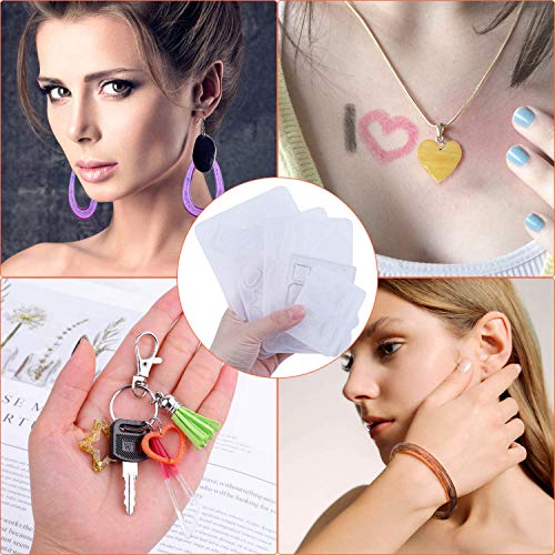 Resin Molds for Jewelry, Paxcoo 678pcs Earring Making Kit with 28pcs Epoxy Molds and 650pcs Earring Hooks, Jump Rings for Pendants, Resin Crafts, DIY Earring