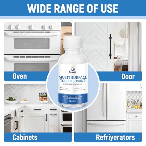 White Touch Up Paint High-Gloss Multi Surface Acrylic White Touch Up Paint Pen Scratch Repair for Metal,Walls,Cabinets,Appliances,Wood,Door,Furniture,Enamel 1.5 Fl Oz - color: White - 1.5 oz