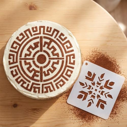 25-Pack Aztec Stencils Mayan Stencils, Reusable Painting & Baking Templates, Suitable for Wood, Canvas, Paper, Fabric, Cookies, Walls, Furniture. DIY Art and Home Decor Craft Stencils