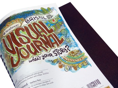 Strathmore Wire Bound Visual Journal, 90 lb. Mixed Media Paper, 5.5 X 8 inches, 34 Sheets (460-15) - size: 5.5x8.5, style: Mixed Media