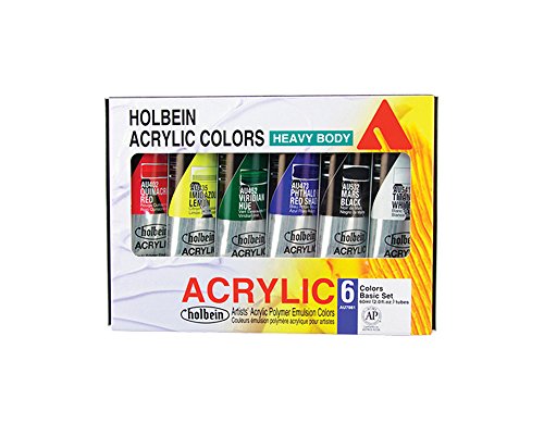 Holbein Hb Artist Acrylic Basic Set of 6 60Ml
