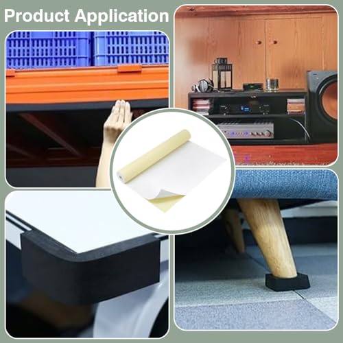 BENECREAT 78.7x15.7 Inch White Self-Adhesive EVA Foam Roll, 1mm Thick Sticky Upholstery Foam Sheets Craft Foam Sheet for Scrapbooking Crafts, Cosplay Model, Cushion Furniture - color: White