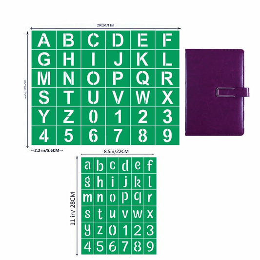 JAJADO Silk Screen Printing Stencil Letters Stencils and Numbers, Reusable Silk Screen Stencils Alphabet Craft Stencils Mesh Transfers Adhesive Stencil for Painting on Wood/Chalkboard/Wall/T-Shirt - color: Uppercase letters Number 8.5x11inch 1pc